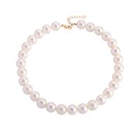 Plastic Pearl Necklace with 5cm extender chain fashion jewelry & for woman Length Approx 42 cm Sold By PC