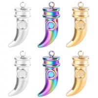 Stainless Steel Pendants, 304 Stainless Steel, Dagger, Vacuum Ion Plating, vintage & for woman, more colors for choice, 10x20mm, Sold By PC