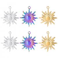 Stainless Steel Pendants 304 Stainless Steel Sun Vacuum Ion Plating vintage & Unisex Sold By PC