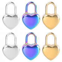 Stainless Steel Heart Pendants, 304 Stainless Steel, Vacuum Ion Plating, vintage & for woman, more colors for choice, 12x18mm, Sold By PC