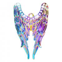 Tibetan Style Rhinestone Pendants, Wing Shape, colorful plated, Unisex & different styles for choice & with rhinestone, more colors for choice, nickel, lead & cadmium free, 33x54mm, Length:Approx 50 cm, Sold By PC
