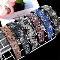Hair Bands, PC Plastic, for woman & with rhinestone, more colors for choice, 118x25mm, Sold By PC