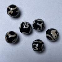 Ágata natural tibetano Dzi Beads, Ágata tibetana, tamanho diferente para a escolha, 14mm,16mm, vendido por PC