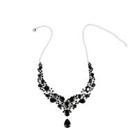 Rhinestone Jewelry Sets bracelet & earring & necklace with Zinc Alloy plated three pieces & for woman Sold By Set
