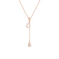 Cubic Zircon Micro Pave Brass Necklace, with 2.16 inch extender chain, plated, micro pave cubic zirconia & for woman & hollow, more colors for choice, Length:Approx 15.43 Inch, Sold By PC