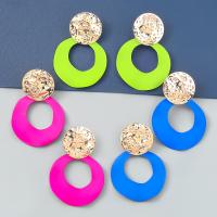 Zinc Alloy Drop Earrings painted fashion jewelry & for woman Sold By Pair