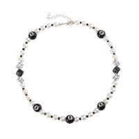 Collar de perlas de plástico, Perlas plásticas, con 5cm extender cadena, Joyería & para mujer, color mixto, longitud:aproximado 42 cm, Vendido por UD