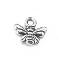 Zinc Alloy Animal Pendants Bee plated Unisex nickel lead & cadmium free Sold By PC