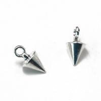 Tibetan Style Pendants, Conical, antique silver color plated, Unisex, silver color, nickel, lead & cadmium free, 6.60x13mm, Sold By PC