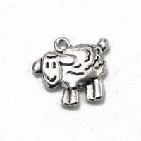 Tibetan Style Animal Pendants, Sheep, antique silver color plated, Unisex, silver color, nickel, lead & cadmium free, 18x16.50mm, Sold By PC