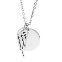 Stainless Steel Jewelry Necklace, 304 Stainless Steel, Vacuum Ion Plating, fashion jewelry, more colors for choice, Length:17.72 Inch, Sold By PC