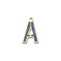 Stainless Steel Letter Pendants 304 Stainless Steel Vacuum Ion Plating & enamel & mixed Sold By Bag