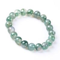 Moss Agate Bracelet, Unisex & different size for choice, Sold Per Approx 7.6 Inch Strand