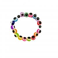 Evil Eye Jóias Pulseira, resina, joias de moda, Mais cores pare escolha, 10mm, comprimento Aprox 19 cm, vendido por PC