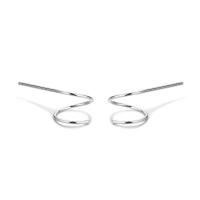 925 Sterling Silver Earring Hook plated for woman 35mm Sold By Pair