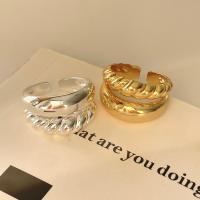 925 пробы Манжеты палец кольцо, Другое покрытие, регулируемый & Женский & отверстие, Много цветов для выбора, размер:6-8, продается PC