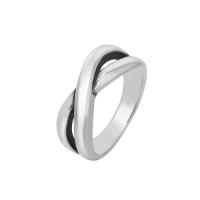 Stainless Steel Finger Ring, 304 Stainless Steel, Vacuum Ion Plating, different size for choice & for woman & hollow, more colors for choice, 7mm, US Ring Size:6-10, Sold By PC