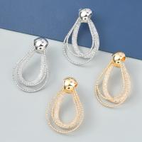 Tibetan Style Drop Earrings, high quality plated, fashion jewelry & for woman, more colors for choice, 45x32mm, Sold By Pair