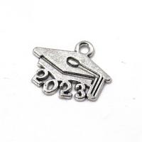 Tibetan Style Pendants, doctorial hat, antique silver color plated, vintage & Unisex, silver color, nickel, lead & cadmium free, 17x14x0.90mm, Sold By PC