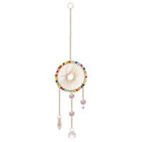 Hanging Ornaments, Crystal, with Iron, gold color plated, different styles for choice & faceted, more colors for choice, Sold By PC