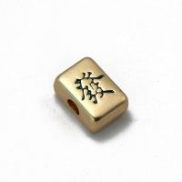 Tibetan Style Pendants, Square, plated, vintage & DIY, more colors for choice, nickel, lead & cadmium free, 10x14x6mm, Sold By PC