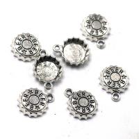 Tibetan Style Pendants, Bottle Saver, antique silver color plated, vintage & Unisex, silver color, nickel, lead & cadmium free, 14x18x3.80mm, Sold By PC