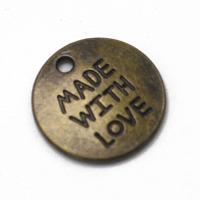 Zinc Alloy Tool Pendants Flat Round antique bronze color plated vintage & Unisex nickel lead & cadmium free Sold By PC