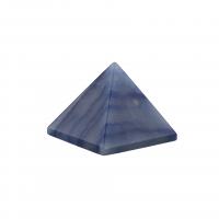 Ädelsten Pyramid Dekoration, Sned, olika material för val, fler färger för val, 20x30mm, Säljs av PC