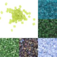 Matt Glass Seed Beads, Üveggyöngyök, DIY, több színt a választás, 4x4mm, Által értékesített Bag