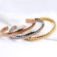 Titanium Steel Cuff Bangle, fashion jewelry & Unisex, more colors for choice, 8.50mm, Inner Diameter:Approx 60mm, Sold By PC