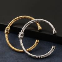 304 Stainless Steel Cuff Bangle, fashion jewelry & for woman, more colors for choice, 13mm,5mm, Inner Diameter:Approx 58mm, Sold By PC