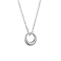 925 Sterling Silver Necklaces plated for woman 8mm Length Approx 17.7 Inch Sold By PC