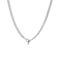 Ожерелье из нержавеющей стали , Нержавеющая сталь 304, ювелирные изделия моды & Мужская, оригинальный цвет, длина:Приблизительно 19.6 дюймовый, продается PC