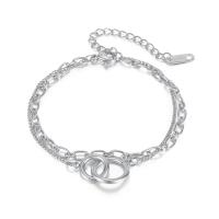 Stainless Steel Jewelry Bracelet, 304 Stainless Steel, with 2.36inch extender chain, Vacuum Ion Plating, fashion jewelry & for woman, more colors for choice, Length:Approx 6.69 Inch, Sold By PC