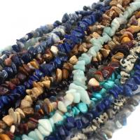 Gemstone Chips, Natural Stone, natural, DIY & different materials for choice, more colors for choice, 5-8mm, Sold Per Approx 34.25 Inch Strand