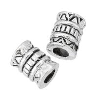 Zinc Alloy Tube Beads Column antique silver color plated DIY silver color nickel lead & cadmium free Approx 3mm Sold By KG
