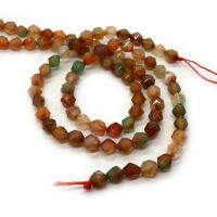 Agate Beads, Multicolour Agate, Round, DIY & different size for choice & faceted, mixed colors, Sold Per Approx 14.96 Inch Strand