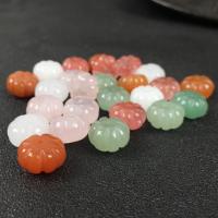 Gemstone Jewelry Beads, Pumpkin, polished, DIY & different materials for choice, 9x14mm, Sold By PC