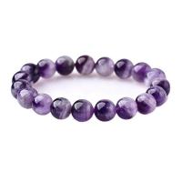 Quartz Bracelets Amethyst Unisex & radiation protection 10mm Approx Sold Per Approx 6.5 Inch Strand
