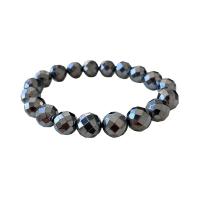 Terahertz Stone Bracelet polished Unisex & radiation protection 12mm Approx Sold Per Approx 6.69 Inch Strand