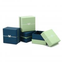 Κοσμήματα Gift Box, Χαρτί, με Σφουγγάρι, Πλατεία, Ανθεκτικό & Dustproof, περισσότερα χρώματα για την επιλογή, 75x75x50mm, Sold Με PC
