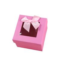 Κοσμήματα Gift Box, Χαρτί, με Σφουγγάρι, Πλατεία, Ανθεκτικό & Dustproof, περισσότερα χρώματα για την επιλογή, 110x110x80mm, Sold Με PC