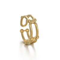 Titanium Staal Manchet Finger Ring, Verstelbare & voor vrouw & hol, Verkocht door PC