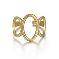 Titanium Staal Manchet Finger Ring, Verstelbare & voor vrouw & hol, Verkocht door PC