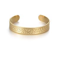 Titanium Steel Cuff Bangle, gold color plated, Adjustable & for woman, Sold By PC