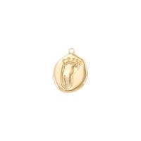 Brass Jewelry Pendants, gold color plated, 13.70x18.70mm, Sold By PC