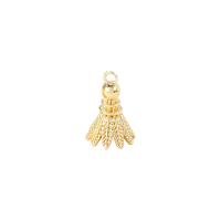 Bijoux pendentifs en laiton, Badminton, Placage de couleur d'or, 9.50x15mm, Vendu par PC