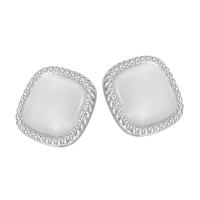 Cubic Zirconia Micro Pave Brass Earring, with Plastic Pearl, fashion jewelry & micro pave cubic zirconia & for woman, nickel, lead & cadmium free, 13mm, Sold By Pair