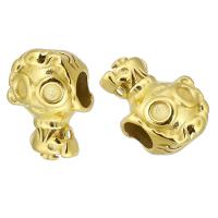 Stainless Steel Large Hole Beads, 316 Stainless Steel, Vacuum Ion Plating, DIY, golden, 11x14.50x9mm, Hole:Approx 4mm, Sold By PC