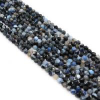Natürliche Streifen Achat Perlen, rund, DIY & verschiedene Größen vorhanden & facettierte, gemischte Farben, verkauft per ca. 14.96 ZollInch Strang
